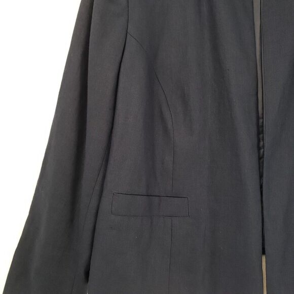 Talbots Blazer Womens 20W Navy Blue Irish Linen Lined Career Suit Jacket Pockets - Picture 2 of 9